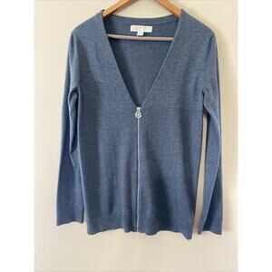 Michael Kors Women’s Zip Up Gray Sweater/Cardigan Size Medium